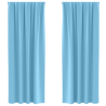 Cortinas com cortinas 2 pcs Azul claro 260 x 140 cm Poliéster 2