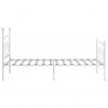 Estructura de cama con somier metal blanco 90x200 cm 4