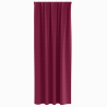 Cortinas con cortinas 2 pcs Rojo vino 245 x 140 cm Poliéster 3