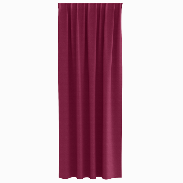 Cortinas con cortinas 2 pcs Rojo vino 260 x 140 cm Poliéster M 3