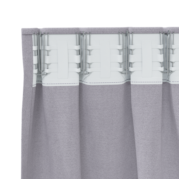 Cortinas 2 pcs Gris metálico 225 x 140 cm Poliéster M 4