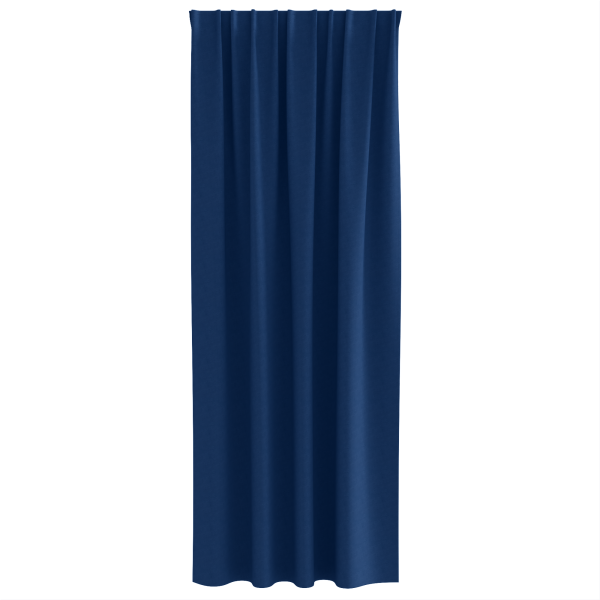 Cortinas com cortinas 2 pcs Azul escuro 245 x 140 cm Poliéster M 3