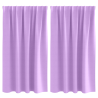 Cortinas com cortinas 2 pcs Roxo 140 x 140 cm Poliéster 2