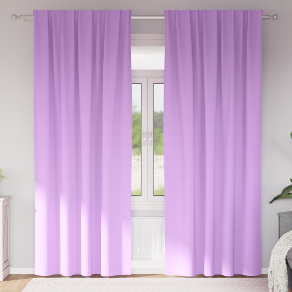 Cortinas con cortinas 2 pcs Morado 225 x 140 cm Poliéster D