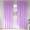 Cortinas con cortinas 2 pcs Morado 245 x 140 cm Poliéster 1