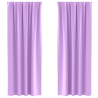Cortinas con cortinas 2 pcs Morado 260 x 140 cm Poliéster 2