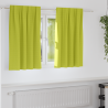 Cortinas 2 pcs Verde manzana 140 x 140 cm Poliéster 1