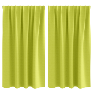 Cortinas 2 pcs Verde manzana 140 x 140 cm Poliéster H