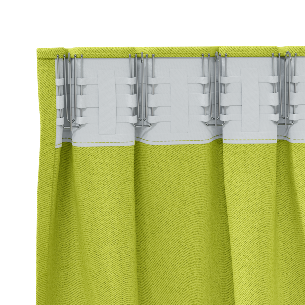 Cortinas 2 pcs Verde manzana 225 x 140 cm Poliéster M 4