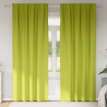 Cortinas 2 pcs Verde manzana 260 x 140 cm Poliéster 1