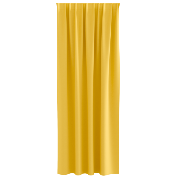 Cortinas 2 pcs Amarillo mostaza 260 x 140 cm Poliéster M 3