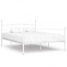 Estructura de cama con somier metal blanco 180x200 cm 1