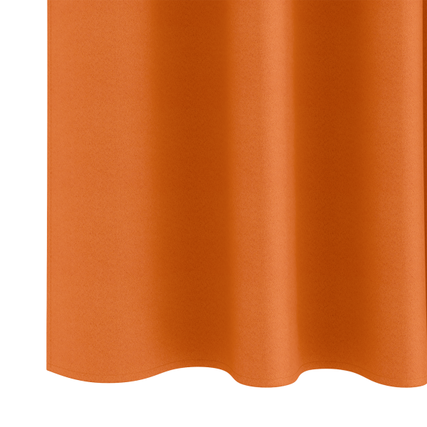 Cortinas 2 pcs Naranja brillante 225 x 140 cm Poliéster M 5