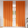 Cortinas 2 pcs Laranja Brilhante 245 x 140 cm Poliéster 1