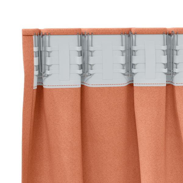 Cortinas com cortinas 2 pcs Terracota 245 x 140 cm Poliéster M 4