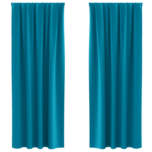 Cortinas com cortinas 2 pcs Turquesa 225 x 140 cm Poliéster H