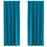 Cortinas com cortinas 2 pcs Turquesa 225 x 140 cm Poliéster 2