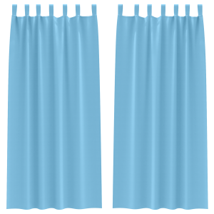 Cortinas com cortinas 2 pcs Azul claro 260 x 140 cm Poliéster H