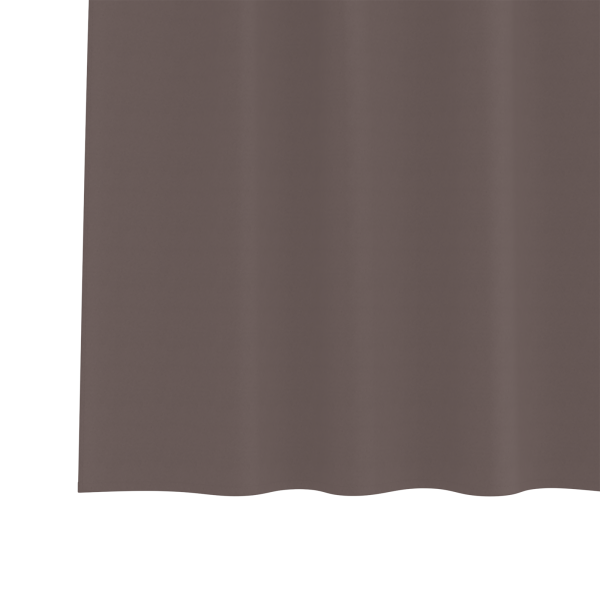 Cortinas 2 pcs Castanho escuro 245 x 140 cm Poliéster M 5