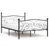 Estructura de cama con somier metal negro 120x200 cm 1