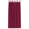 Cortinas 2 pcs Vinho Vermelho 260 x 140 cm Poliéster 3