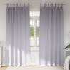 Cortinas 2 pcs Gris metálico 260 x 140 cm Poliéster 1
