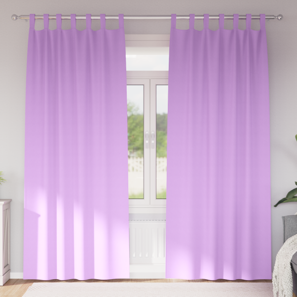 Cortinas con cortinas 2 pcs Morado 260 x 140 cm Poliéster D