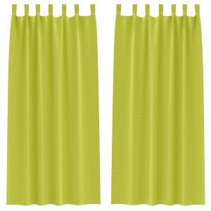 Cortinas 2 pcs Verde manzana 260 x 140 cm Poliéster H