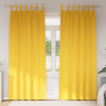 Cortinas 2 pcs Amarillo mostaza 260 x 140 cm Poliéster 1