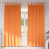 Cortinas 2 pcs Laranja Brilhante 260 x 140 cm Poliéster 1
