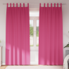 Cortinas 2 pcs Rosa brillante 245 x 140 cm Poliéster 1