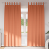 Cortinas con cortinas 2 pcs Terracota 260 x 140 cm Poliéster 1