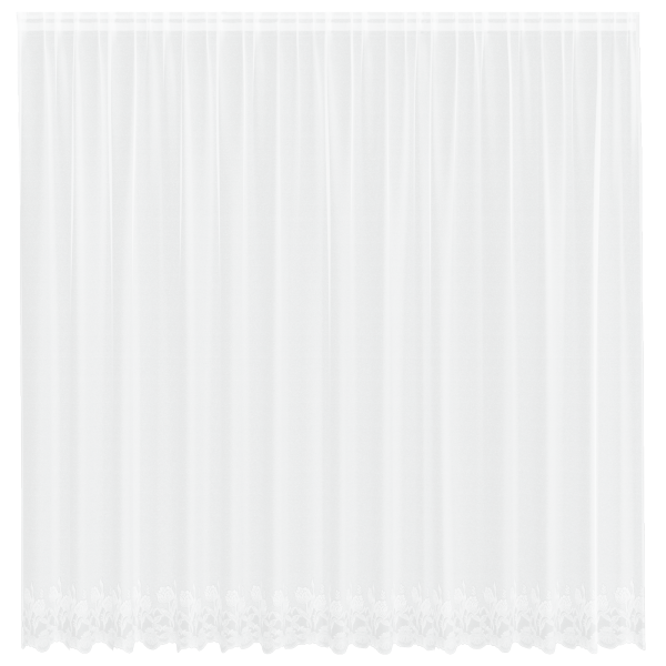 Cortinas com cortinas Floral Branco 400 x 240 cm Poliéster M 2