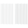 Cortinas con cortinas 2 pcs Blanco 140 x 140 cm Poliéster 2