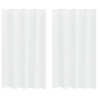 Cortinas com cortinas 2 pcs Branco 140 x 175 cm Poliéster 2