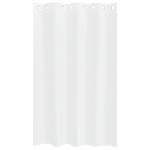 Cortinas con cortinas 2 pcs Blanco 140 x 175 cm Poliéster M 3