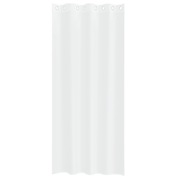 Cortinas com cortinas 2 pcs Branco 140 x 245 cm Poliéster M 3