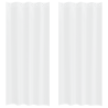 Cortinas com cortinas 2 pcs Branco 140 x 260 cm Poliéster 2