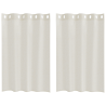 Cortinas con cortinas 2 pcs Crema 140 x 140 cm Poliéster 2