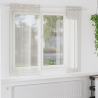 Cortinas com cortinas 2 pcs Creme 140 x 175 cm Poliéster 1