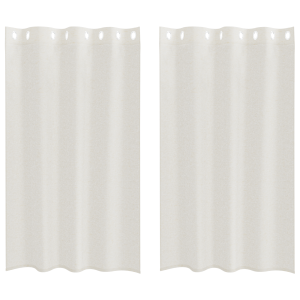 Cortinas con cortinas 2 pcs Crema 140 x 175 cm Poliéster H