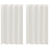 Cortinas con cortinas 2 pcs Crema 140 x 175 cm Poliéster 2