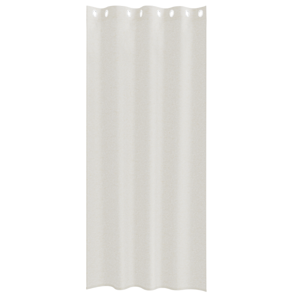 Cortinas com cortinas 2 pcs Creme 140 x 245 cm Poliéster M 3