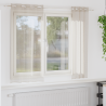 Cortinas com cortinas 2 pcs Areia 140 x 175 cm Poliéster 1