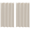 Cortinas con cortinas 2 pcs Arena 140 x 175 cm Poliéster 2