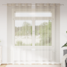 Cortinas con cortinas 2 pcs Arena 140 x 225 cm Poliéster 1