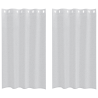 Cortinas con cortinas 2 pcs Gris claro 140 x 175 cm Poliéster 2