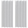 Cortinas 2 pcs Cinzento-claro 140 x 225 cm Poliéster 2