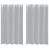 Cortinas con cortinas 2 pcs Gris oscuro 140 x 175 cm Poliéster 2