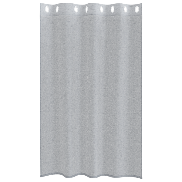 Cortinas con cortinas 2 pcs Gris oscuro 140 x 175 cm Poliéster M 3